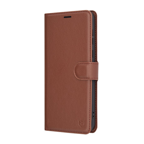 Husa de protectie Techsuit Leather Folio compatibil cu Honor Magic7 Pro, Maro