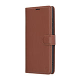 Husa de protectie Techsuit Leather Folio compatibil cu OnePlus 13, Maro