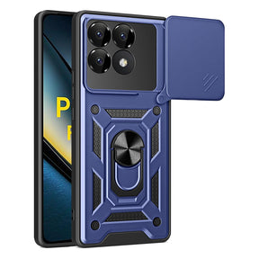 Husa de protectie Techsuit CamShield Series compatibil cu Xiaomi Poco F6 Pro, Albastru