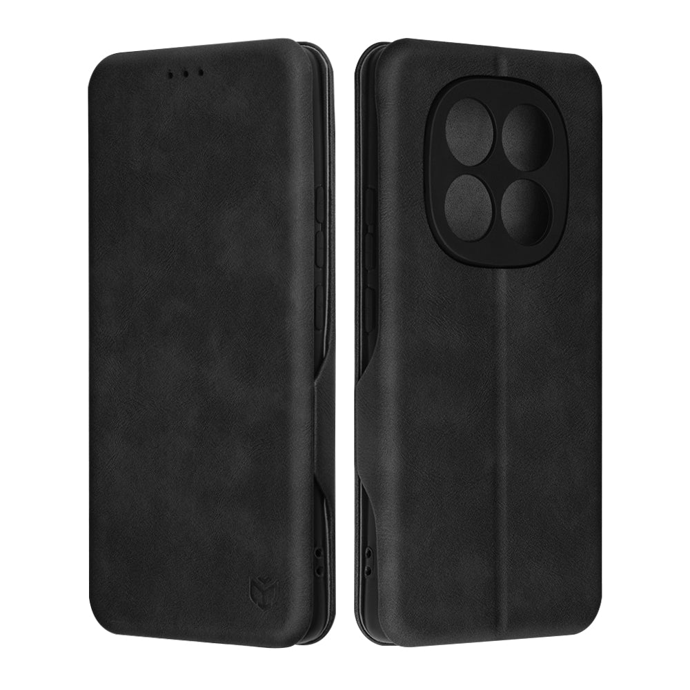 Husa de protectie Techsuit Safe Wallet Plus compatibil cu Xiaomi Redmi Note 14 Pro 5G / Poco X7, Negru