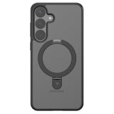 Husa de protectie Torras Ostand MagSafe Series compatibil cu Samsung Galaxy S25, Negru