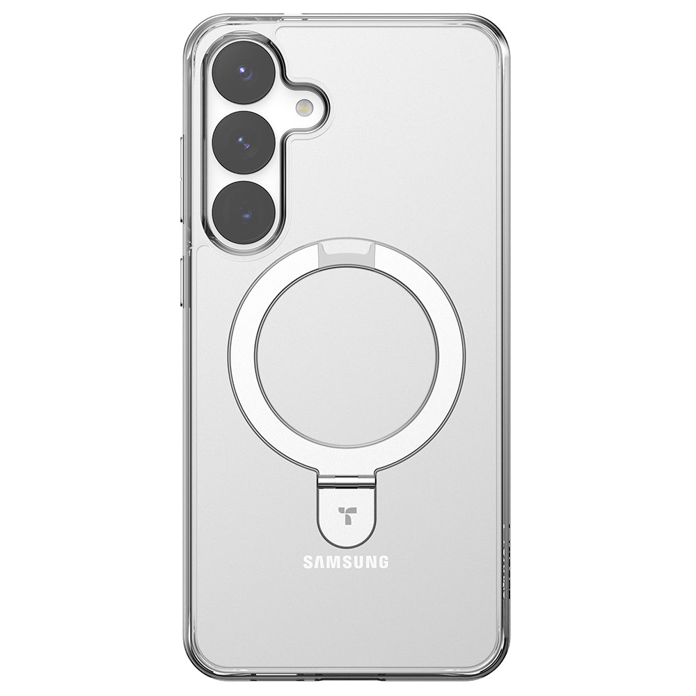 Husa de protectie Torras Ostand MagSafe Series compatibil cu Samsung Galaxy S25 Plus, Transparent