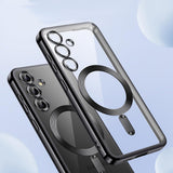 Husa de protectie Techsuit Luxury Crystal MagSafe compatibil cu Samsung Galaxy S25, Auriu