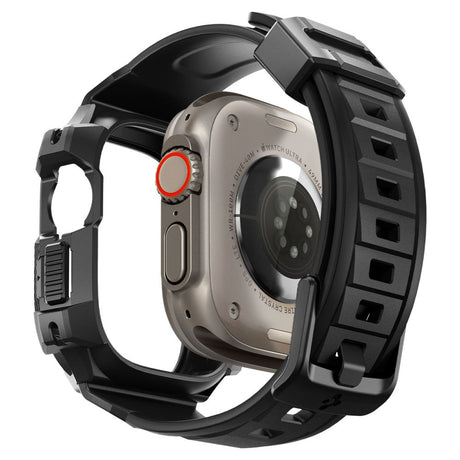 Accesoriu smartwatch Spigen Rugged Armor Pro (ACS05460) compatibil cu Apple Watch Ultra / Ultra 2, Negru