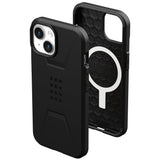 Husa de protectie UAG Civilian MagSafe compatibil cu iPhone 15 Plus, Negru