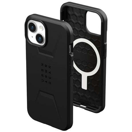 Husa de protectie UAG Civilian MagSafe compatibil cu iPhone 15 Plus, Negru