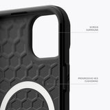 Husa de protectie UAG Civilian MagSafe compatibil cu iPhone 15 Plus, Negru