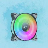 Accesoriu gaming Havit Cooler Fan (F2095), for PC, 600~1800RPM, 38dB, 1.44W, LED Lights, Negru