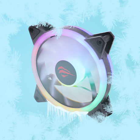 Accesoriu gaming Havit Cooler Fan (F2089), for PC, 1200RPM, 35dBA, 1.32W, 12V, Negru