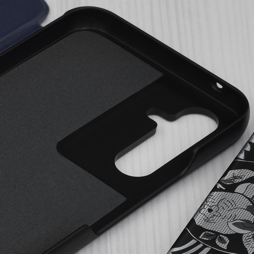 Husa de protectie Techsuit eFold Series compatibil cu Samsung Galaxy A54, Albastru Inchis