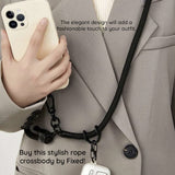 Suport Techsuit Rope Crossbody Strap (RCS1-05), for Phones, Carabiner, Nylon Braided, Durable, Adjustable, Roz Intens