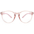 Techsuit Anti-Blue Light Glasses Reflex PC (PC28003-C4), Round, Transparent Brown
