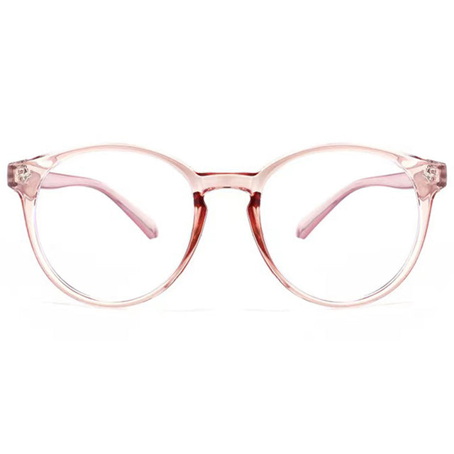 Techsuit Anti-Blue Light Glasses Reflex PC (PC28003-C4), Round, Transparent Brown