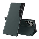 Husa de protectie Techsuit eFold Series compatibil cu Samsung Galaxy S23 Ultra, Verde Inchis
