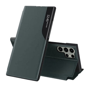 Husa de protectie Techsuit eFold Series compatibil cu Samsung Galaxy S23 Ultra, Verde Inchis