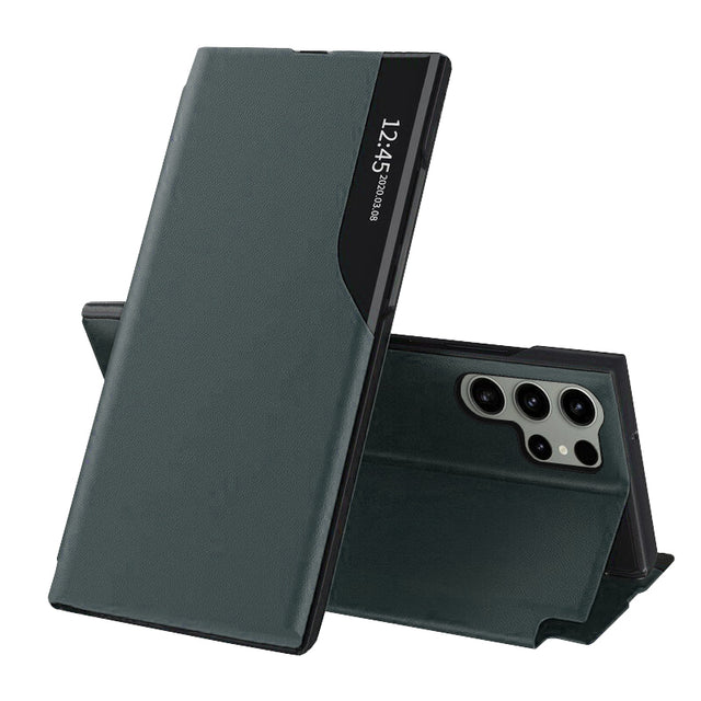 Husa de protectie Techsuit eFold Series compatibil cu Samsung Galaxy S23 Ultra, Verde Inchis