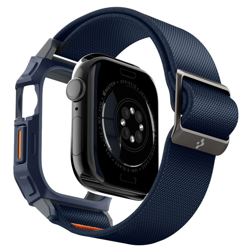 Accesoriu smartwatch Spigen Lite Fit "Pro" (ACS08925) compatibil cu Apple Watch 10 46mm / Watch 11 46mm, Bleumarin