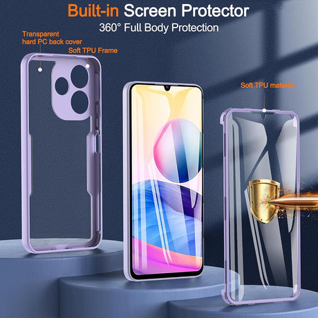Folie de protectie Techsuit ColorVerse 360 Series + compatibil cu Samsung Galaxy A36 5G / A56 5G, Albastru