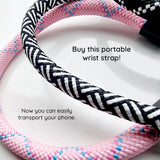 Suport Techsuit Rope Wrist Strap (RWS2-70), for Phones, with Keychain Cord, Nylon Braided, Durable, Universal, Caribbean Sea