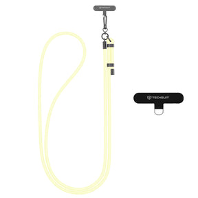 Suport Techsuit Rope Crossbody Strap (RCS1-56), for Phones, Carabiner, Nylon Braided, Durable, Adjustable, Vanilla Cream