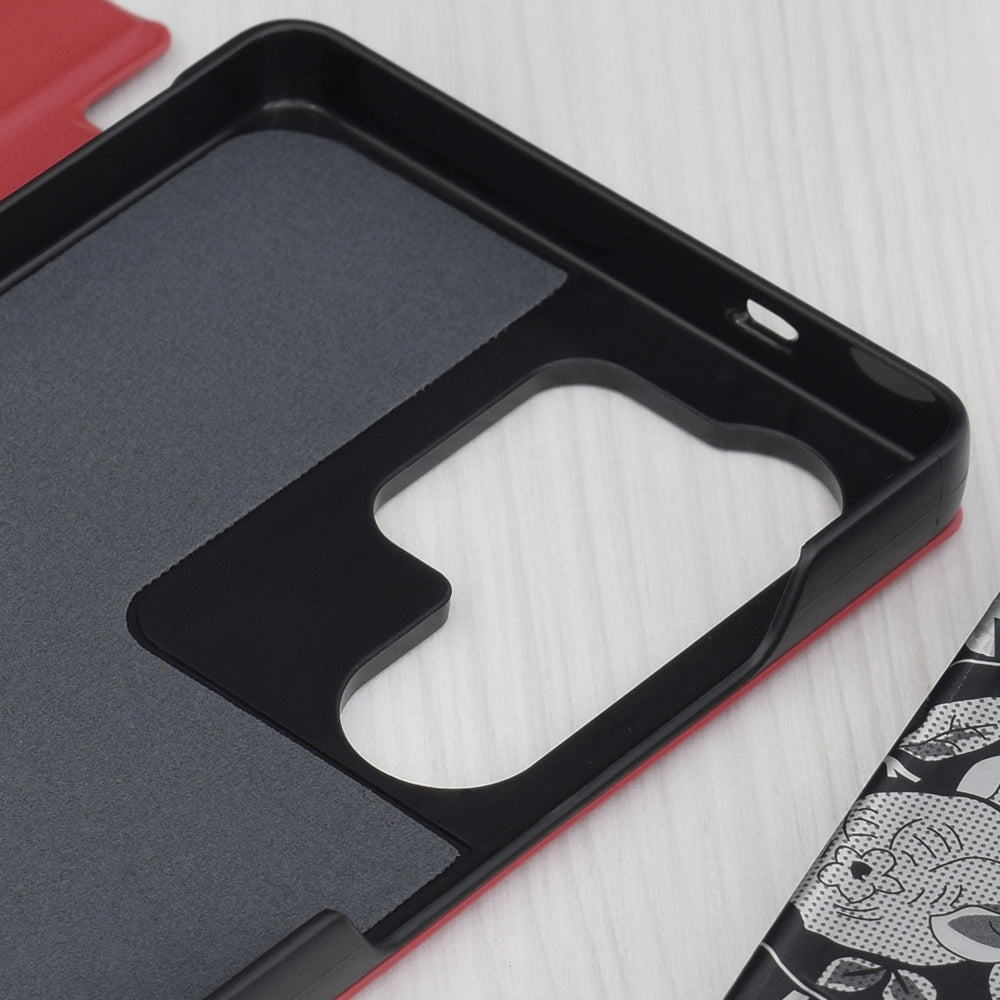 Husa de protectie Techsuit eFold Series compatibil cu Samsung Galaxy S25 Ultra, Rosu