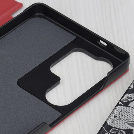 Husa de protectie Techsuit eFold Series compatibil cu Samsung Galaxy S25 Ultra, Rosu