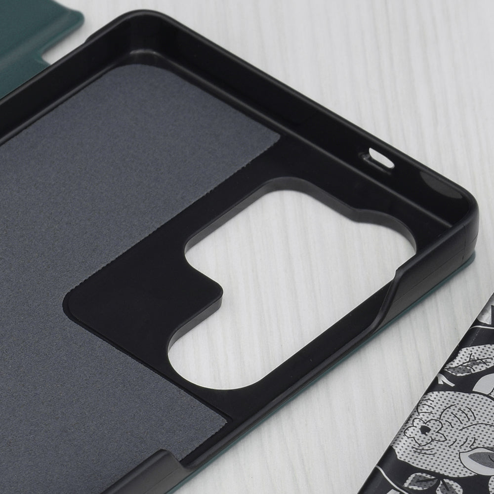 Husa de protectie Techsuit eFold Series compatibil cu Samsung Galaxy S25 Ultra, Verde Inchis