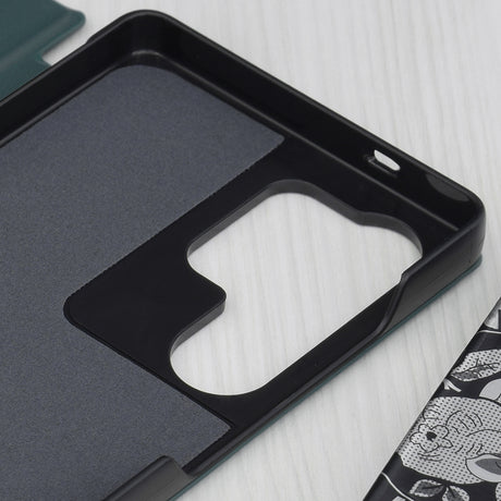 Husa de protectie Techsuit eFold Series compatibil cu Samsung Galaxy S25 Ultra, Verde Inchis