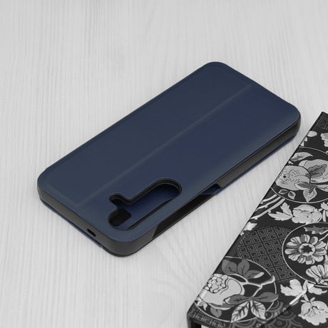 Husa de protectie Techsuit eFold Series compatibil cu Samsung Galaxy S25 Plus, Albastru Inchis