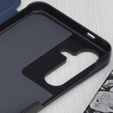 Husa de protectie Techsuit eFold Series compatibil cu Samsung Galaxy S25 Plus, Albastru Inchis