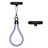 Suport Techsuit Rope Wrist Strap (RWS2-17), for Phones, with Keychain Cord, Nylon Braided, Durable, Universal, Frosted Sky