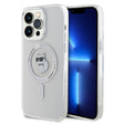 Husa de protectie Karl Lagerfeld IML MagSafe (KLHMP14XHFCCNOT) compatibil cu iPhone 14 Pro Max, Transparent Choupette