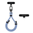 Suport Techsuit Rope Wrist Strap (RWS1-21-23), for Phones, Carabiner, Nylon Braided, Durable, Adjustable, Universal, Ash Gray