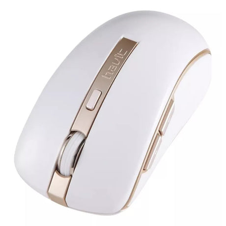 Tastatura/Mouse Havit Wireless Mouse (MS951GT), 2.4GHz, 1000/1200/1600 DPI, AA Battery, Alb / Golden