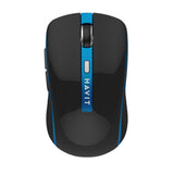 Tastatura/Mouse Havit Wireless Mouse (MS951GT), 2.4GHz, 1000/1200/1600 DPI, AA Battery, Negru / Blue