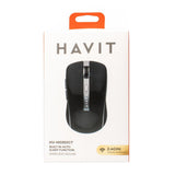 Tastatura/Mouse Havit Wireless Mouse (MS951GT), 2.4GHz, 1000/1200/1600 DPI, AA Battery, Alb / Golden