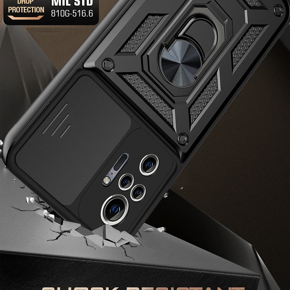 Husa de protectie Techsuit CamShield Series compatibil cu Xiaomi Redmi Note 10 Pro / Note 10 Pro Max, Negru