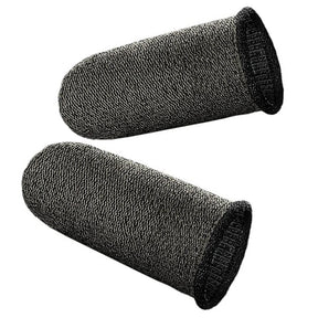 Accesoriu gaming Hoco (set de 2) Mobile Gaming Finger Sleeve Phantom (GM4), for Peaceful Elite, King of Glory, Call of Duty, Negru / Silver