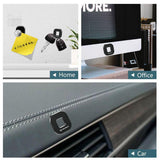 Suport Techsuit Phone Tiny Series (HOLD210), Dashboard Magnetic Grip, Multipurpose Use, Quadrilateral, 2 Metal Plates, Negru