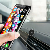 Suport Techsuit Phone Tiny Series (HOLD210-C), Dashboard Magnetic Grip, Multipurpose Use, Hexagonal, 2 Metal Plates, Negru