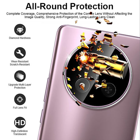 Folie de protectie Techsuit Full Camera Glass compatibil cu Honor Magic7 Lite / X9c, Negru