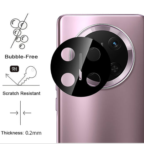 Folie de protectie Techsuit Full Camera Glass compatibil cu Honor Magic7 Lite / X9c, Negru