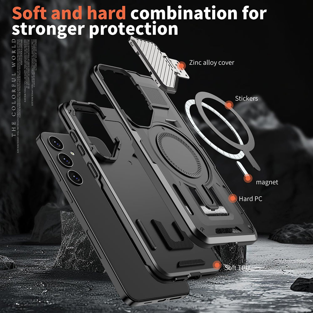 TechSuit Husa de protectie Techsuit CamVault MagSafe compatibil cu Samsung Galaxy S24 Plus, Negru – imagine 4