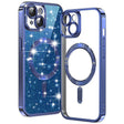 TechSuit Husa de protectie Techsuit Luxury Glitter MagSafe compatibil cu iPhone 14 Plus, Albastru Inchis