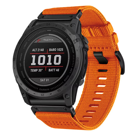 Curea smartwatch Techsuit Watchband QuickFit 20mm (W070) compatibil cu Instinct 2S/2S Solar/Approach S70 42mm/fenix 7S Pro Sapphire Solar, Portocaliu Blossom