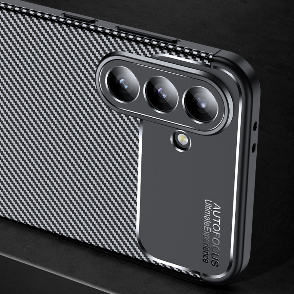 Husa de protectie Techsuit CarbonFiber compatibil cu Samsung Galaxy A56 5G, Negru