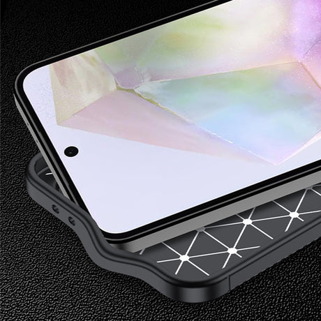 Husa de protectie Techsuit CarbonFiber compatibil cu Samsung Galaxy A56 5G, Negru