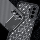 Husa de protectie Techsuit CarbonFiber compatibil cu Samsung Galaxy A56 5G, Negru