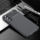 Husa de protectie Techsuit CarbonFiber compatibil cu Samsung Galaxy A56 5G, Negru
