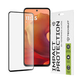 Folie de protectie Techsuit 111D Full Cover / Full Glue Glass compatibil cu Motorola Moto G15 / G15 Power / G17 / G17 Power, Negru